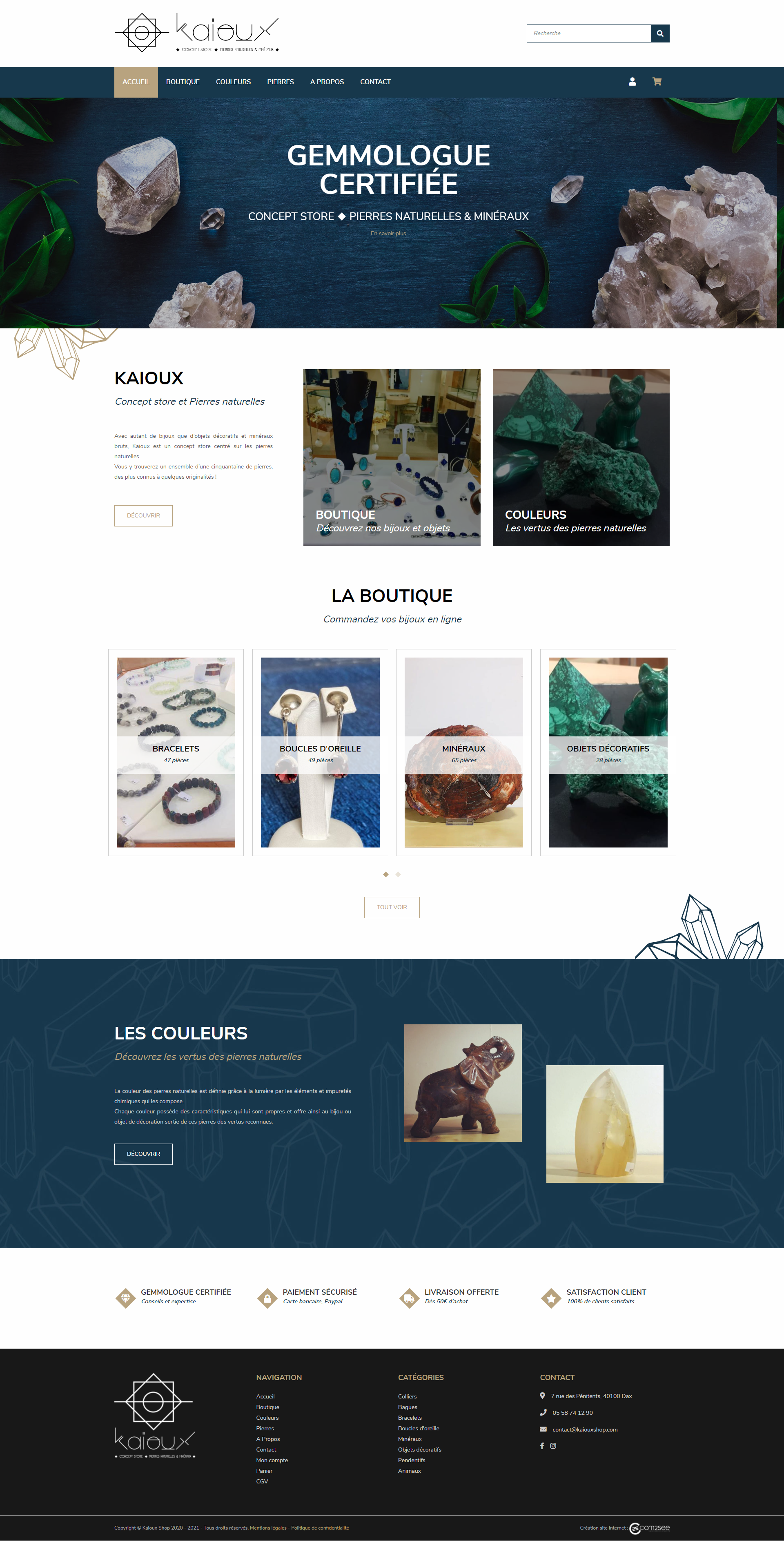 Site e-commerce : Concept store Kaioux