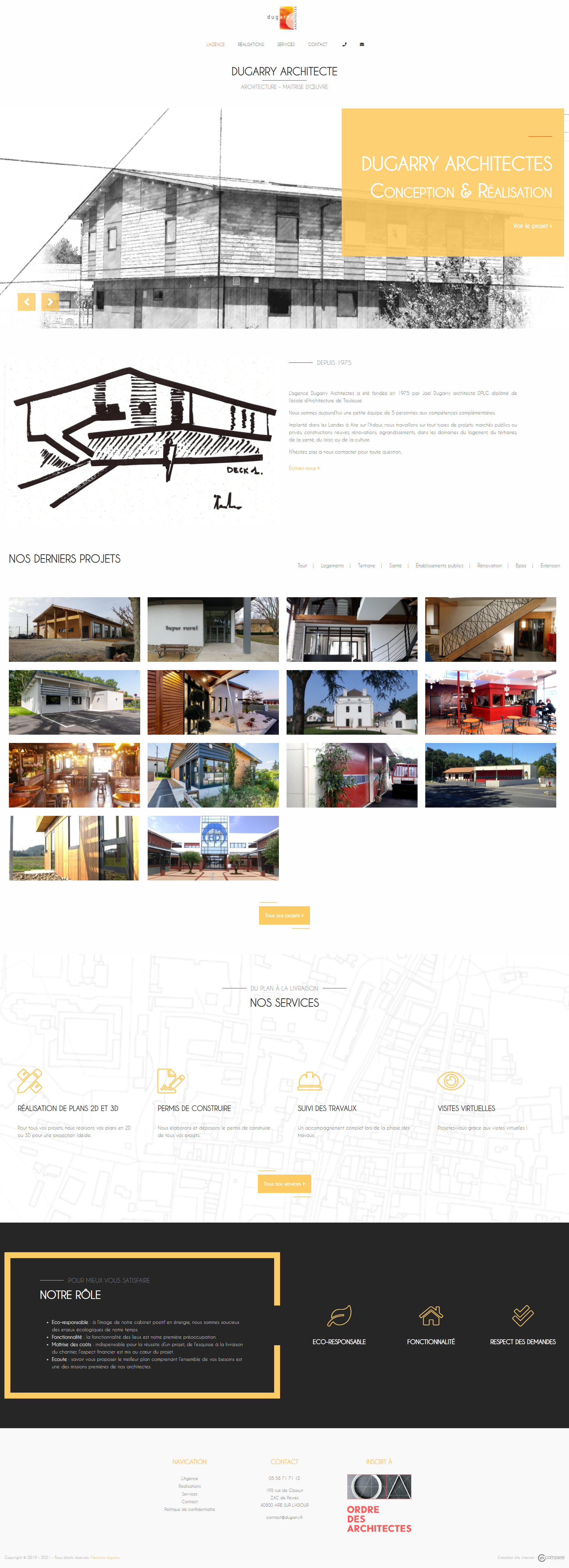 Site internet : Dugarry Architecte